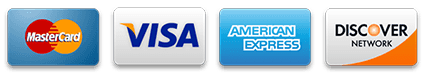 Accepted payment cards